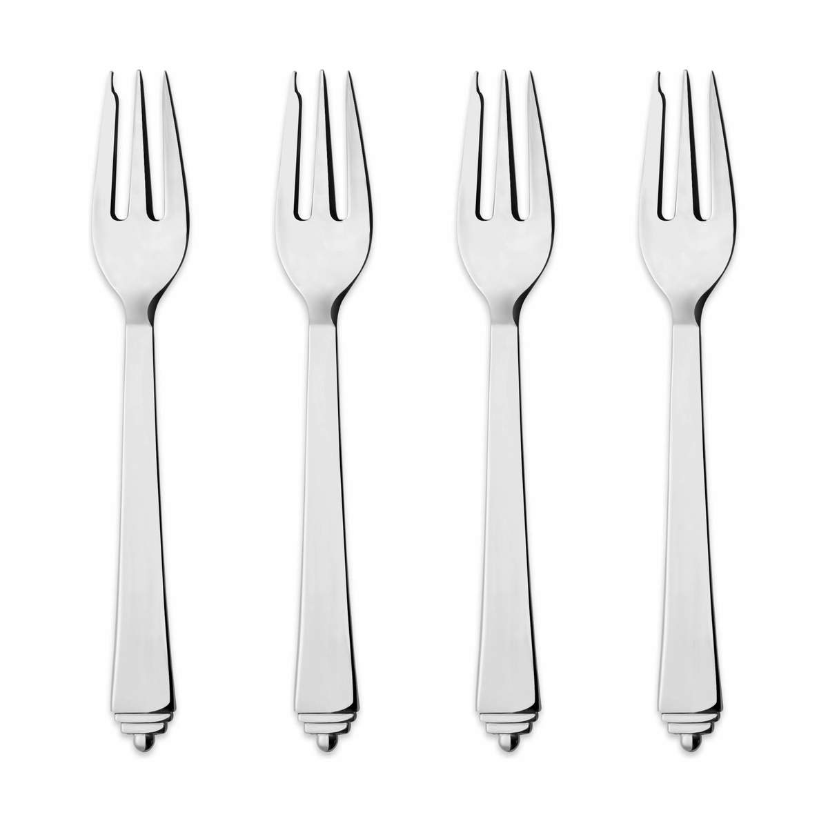 Georg Jensen Pyramide Kagegaffel - 4 Stk.
