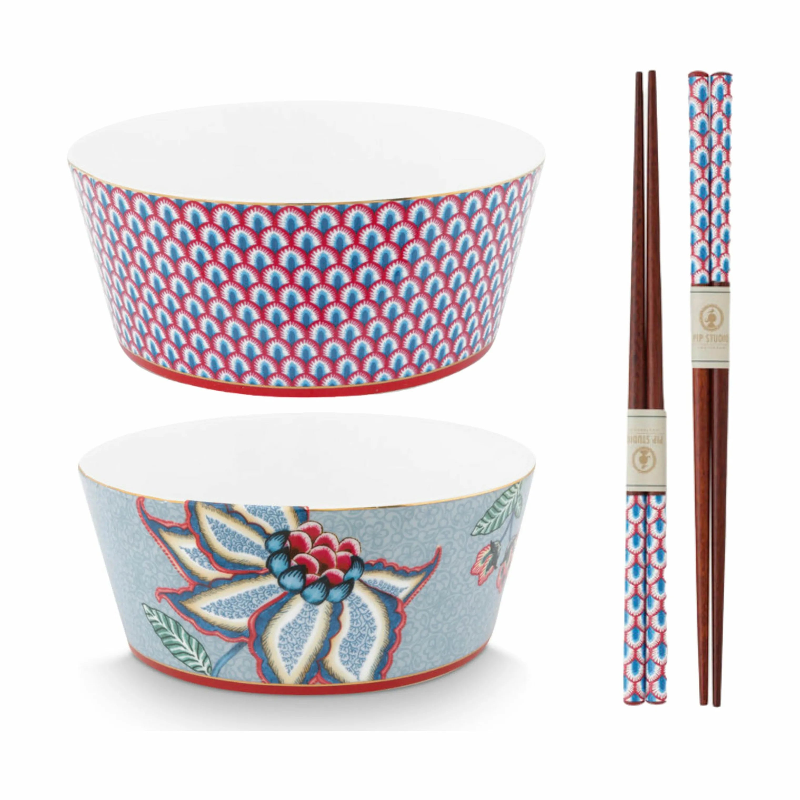 Pip Studio Oriental Flower Festival Skål M. Spisepinde