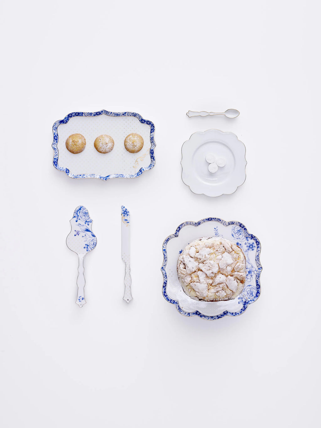 Pip Studio Royal White Kagespade Og Kagekniv