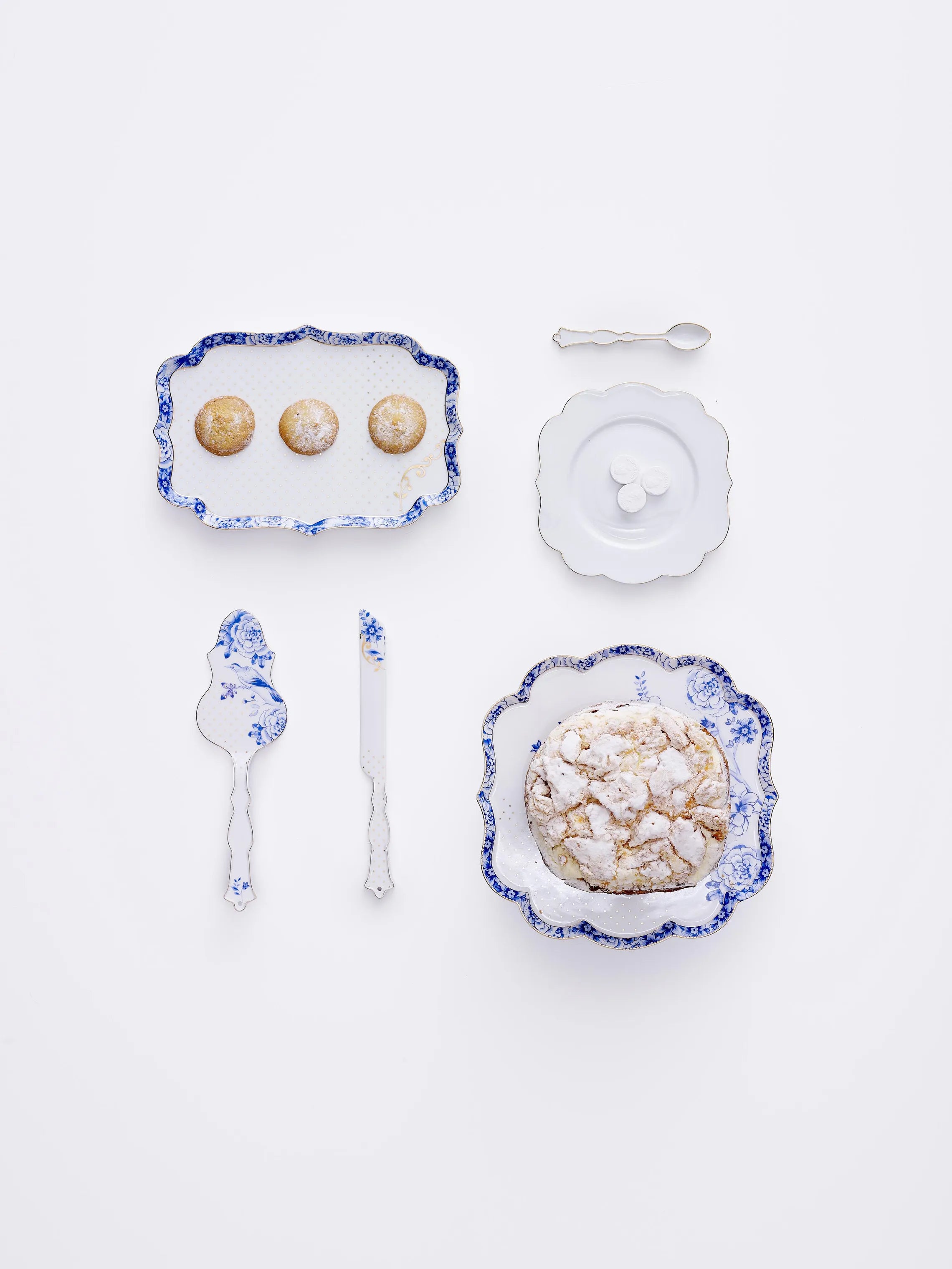 Pip Studio Royal White Kagespade Og Kagekniv