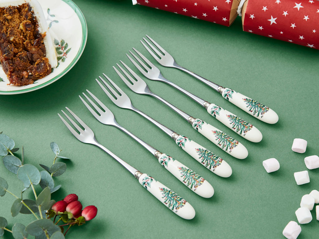 Spode Christmas Tree Kagegaffel - 6 Stk.