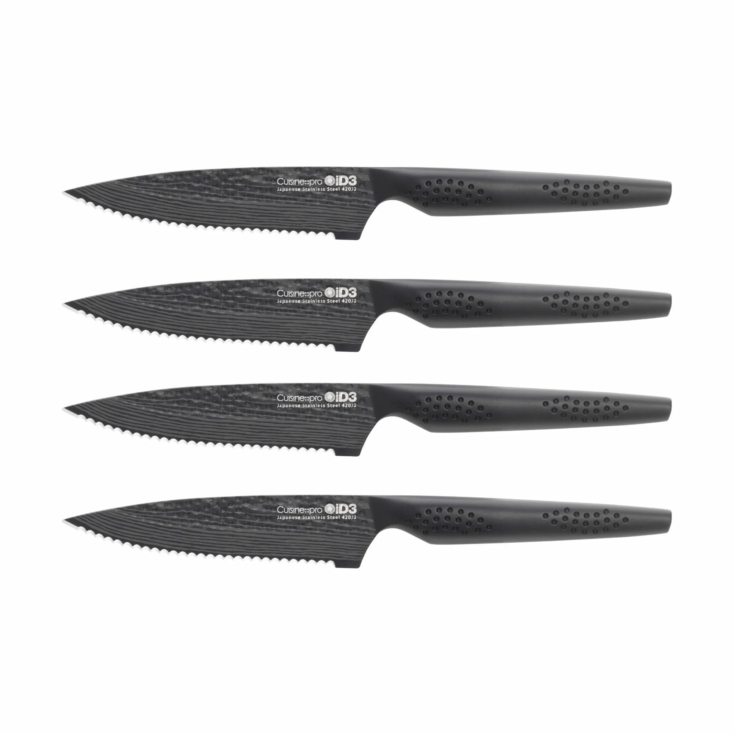  ID3® BLACK SAMURAI™ Steakkniv - 4 Stk.