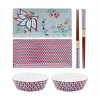 Pip Studio Round Oriental Flower Festival Sushisæt - 5 Dele
